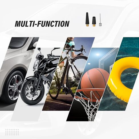 منفاخ إطارات AVID POWER 12 فولت تيار مستمر، ضاغط هواء محمول مع أسطوانات مزدوجة شديدة التحمل للنفخ السريع، مضخة إطارات ذات إغلاق تلقائي مع مقياس ضغط رقمي، ضوء LED، منفاخ هواء للإطارات in Kuwait