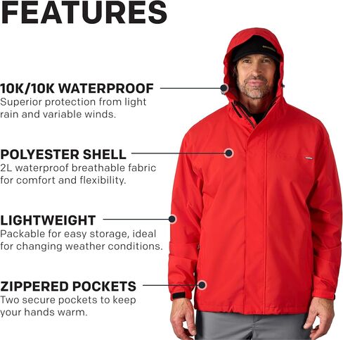 Grundéns Cutter Jacket - Waterproof Fishing Jacket for Men, Packable and Lightweight Rain and Wind Resistant Jacket in Kuwait