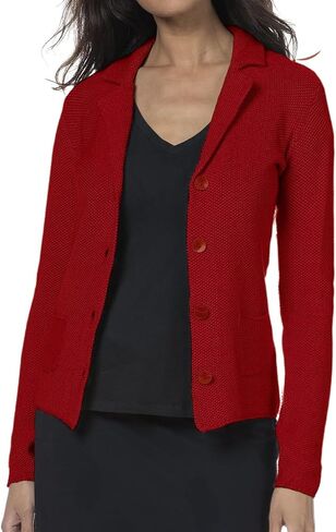 IDEALSANXUN Womens Knit Blazer Casual Lightweight Spring Fall Sweater Jackets Cardigan Coat in Kuwait