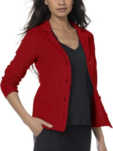 IDEALSANXUN Womens Knit Blazer Casual Lightweight Spring Fall Sweater Jackets Cardigan Coat in Kuwait