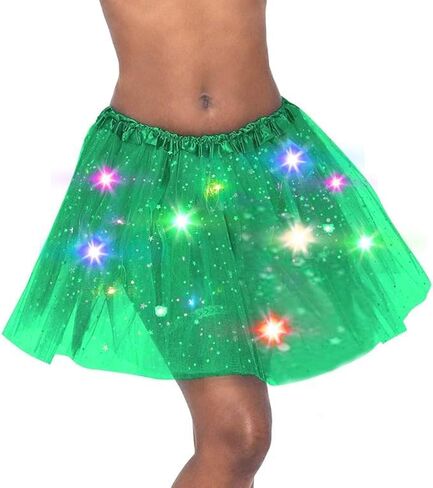 Light up Tutu Skirts LED Tulle Tutu Skirt Ballet Dance Tutus Layered Rave Costumes for Women and Girls in Kuwait