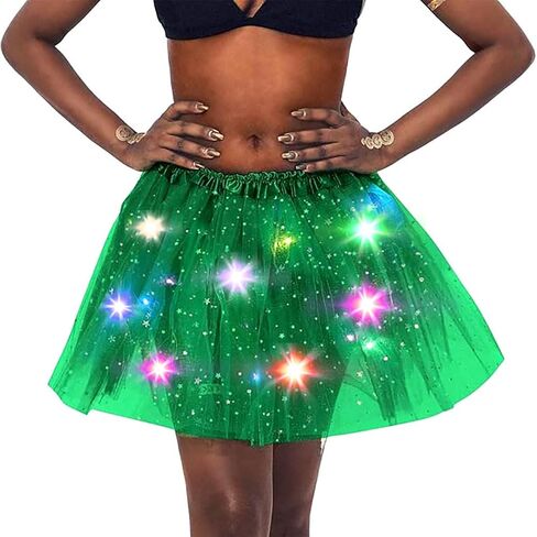 Light up Tutu Skirts LED Tulle Tutu Skirt Ballet Dance Tutus Layered Rave Costumes for Women and Girls in Kuwait