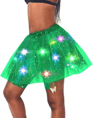 Light up Tutu Skirts LED Tulle Tutu Skirt Ballet Dance Tutus Layered Rave Costumes for Women and Girls in Kuwait