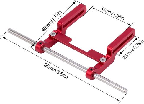 TRX4M Bumpers Mounts,CNC Aluminum Front Bumpers Mounts with Hex Screw Installation Tool for 1/18 RC Crawler TRX4M 97044-1 97064-1 97054-1 97074-1 Upgrades(Black) in Saudi Arabia