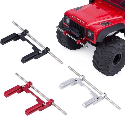 TRX4M Bumpers Mounts,CNC Aluminum Front Bumpers Mounts with Hex Screw Installation Tool for 1/18 RC Crawler TRX4M 97044-1 97064-1 97054-1 97074-1 Upgrades(Black) in Saudi Arabia