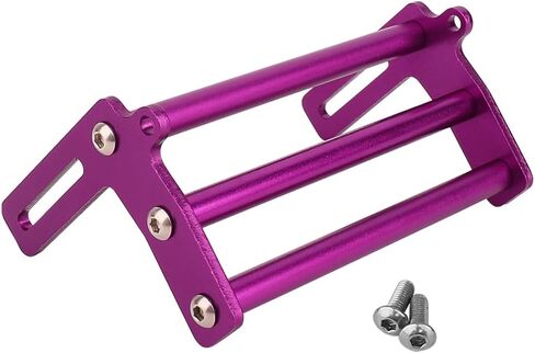Aluminum Front Bumper Bull Bars for 1/10 RC Crawler Axial SCX10 TRX4 LCG Chassis FJ40 Dodge Power Wagon Cab Cliffhanger Body (Purple) in Saudi Arabia
