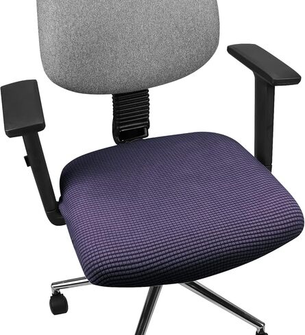 أغطية Yikko الناعمة القابلة للتمدد من الألياف اللدنة، أغطية كرسي متعددة الألوان من نسيج حبوب الذرة مناسبة للمكتب وغرفة الطعام والبار ووسائد مقعد كرسي الزفاف، ديكور منزلي قابل للغسل وقابل للإزالة (2، بيج) in Kuwait