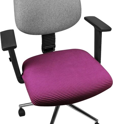 Yikko Soft Stretch Spandex Slipcovers, Multicolor Corn Grain Texture Chair Slipcovers fit for Office,Dining Room,Bar,Wedding Chair Seat Cushions, Washable Removable Home Decor (2, Beige) in Kuwait