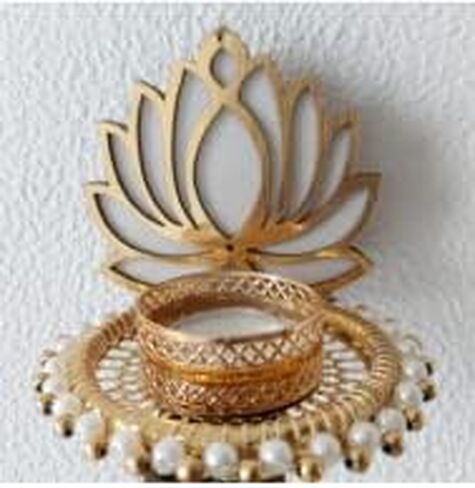 Handmade Lotus Wall & Door Hangings (Pack of 4) - Home Decoration | Pooja Decor | Diwali Decor | Wedding and All Festival Decor | (Size - 3 Ft / 36 Inches) in Saudi Arabia