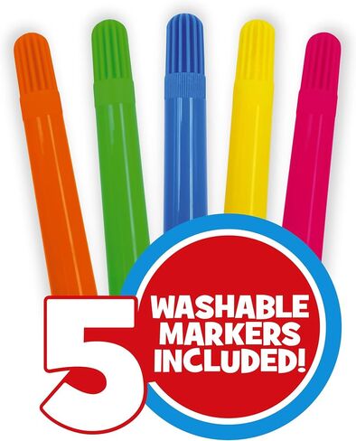 Little Tikes: خيمة Art Easel 2 في 1 - لوحة فنية عملاقة قابلة للغسل، تكرار المسح والمسح، 5 علامات، سهلة الإعداد من الفينيل قابلة للنفخ، تصميم داخلي واسع، للأطفال بعمر 4 سنوات فما فوق in Saudi Arabia