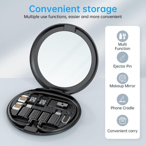 BUDI متعدد المنافذ 6 في 1 قارئ بطاقات SD TF عالمي، قارئ بطاقات ذاكرة USB C/Micro SD/TF، ​​محول متعدد المنافذ، متوافق مع iPhone وMac Book Pro والمزيد من أجهزة USB C (أبيض) in Kuwait