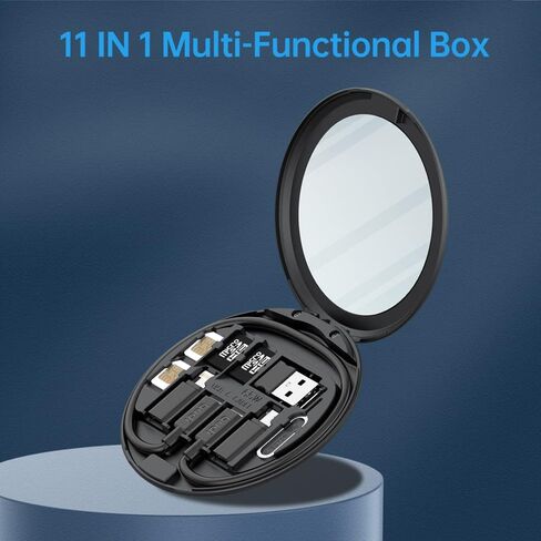 BUDI متعدد المنافذ 6 في 1 قارئ بطاقات SD TF عالمي، قارئ بطاقات ذاكرة USB C/Micro SD/TF، ​​محول متعدد المنافذ، متوافق مع iPhone وMac Book Pro والمزيد من أجهزة USB C (أبيض) in Kuwait
