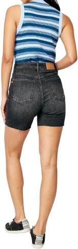 Judy Blue Black High Waist Rigid Magic Destroy Raw Hem Shorts in Saudi Arabia