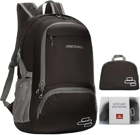 حقيبة ظهر قابلة للتعبئة سعة 30 لتر، حقائب ظهر خفيفة الوزن للمشي لمسافات طويلة، حقيبة ظهر قابلة للطي مقاومة للماء للسفر والمشي لمسافات طويلة والتخييم in Kuwait