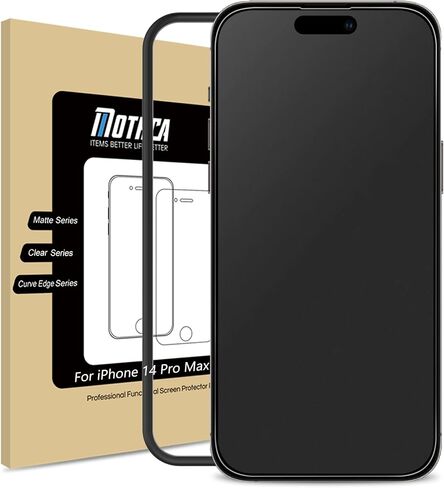 واقي شاشة زجاجي غير لامع من Mothca لهاتف iPhone 16 Pro Max (6.9 بوصة) طبقة شفافة من الزجاج المقوى مضاد للوهج ومضاد لبصمات الأصابع، [إطار سهل التركيب] سهل التركيب، خالٍ من الفقاعات - ناعم كالحرير in Kuwait