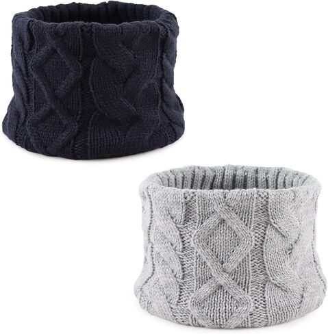 JANGANNSA Winter Kids Scarf Warm Children Neck Warmer Reversible Boys Girls Knitted Scarves in Saudi Arabia