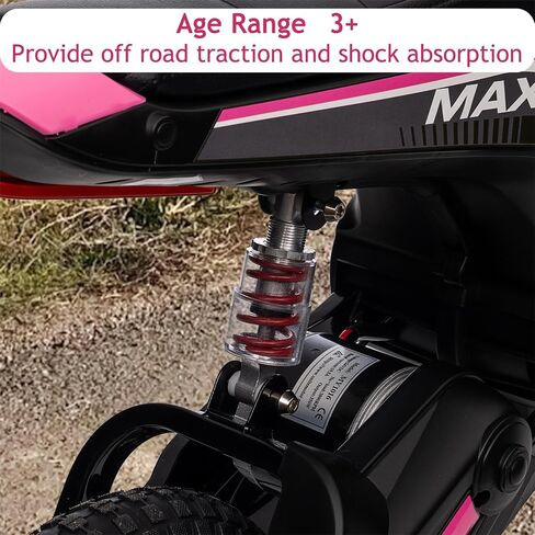 24V Electric Dirt Bike for Kids 8-14, Kids Motorcycle Electric Bike Motor Bike with Authentic Motocross Dirt Bikes Geometry, Rear-Wheel Drive, High-Torque, Kids Electric Dirt Bike Pink in Saudi Arabia