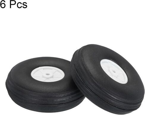MECCANIXITY RC Airplane Wheels 1.77" OD RC Airplane,Aircraft PU Sponge Wheels,Tire Tail Wheel RC Aircraft Foam Wheel Replacement for DIY RC Model Plane Aircraft Pack of 6 in Saudi Arabia