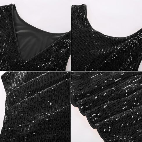GRACE KARIN Womens Tank Tops Crew Neck Sleeveless Sequin Top Backless Sparkle Shimmer Party Glitter Shirts in Saudi Arabia