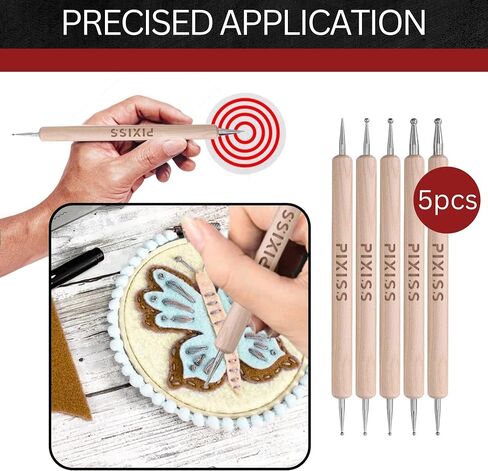 E6000 Fabri-Fuse Fabric Adhesive Glue (4-Ounce), for Rhinestones, Gems, 5-Pack Pixiss Wooden Handle Stylus Applicator Pens in Kuwait
