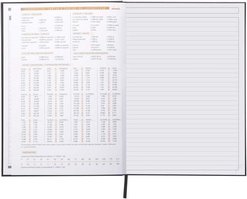 روديا دفتر ملاحظات ذو غلاف مقوى مقاس A4، مسطر، أسود in Kuwait