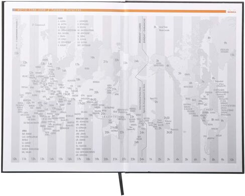 روديا دفتر ملاحظات ذو غلاف مقوى مقاس A4، مسطر، أسود in Kuwait