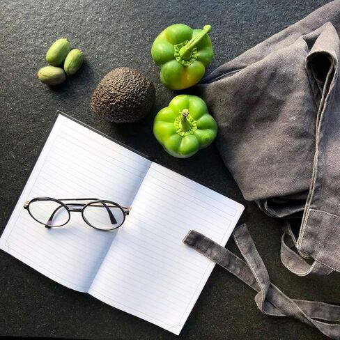 روديا دفتر ملاحظات ذو غلاف مقوى مقاس A4، مسطر، أسود in Kuwait