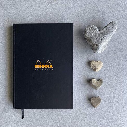 روديا دفتر ملاحظات ذو غلاف مقوى مقاس A4، مسطر، أسود in Kuwait