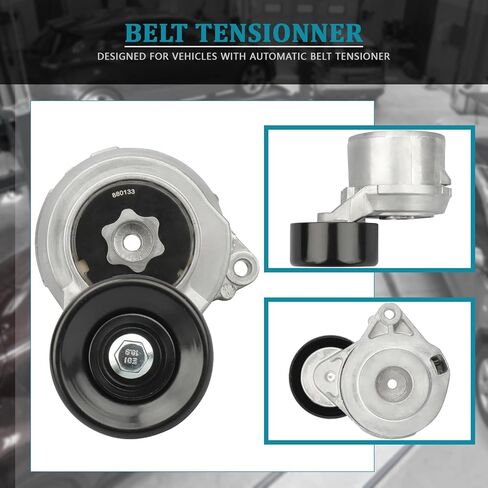 IRONTEK Belt Tensioner Pulley Assembly 39073 fit for Honda (2008-2012 Accord/ 2012-2015 Crosstour), for Acura 2009-2014 TSX #49432 31170R40A01 31170R40A02 in Saudi Arabia