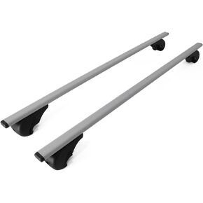OMAC Lockable Roof Rack Cross Bars Carrier for VW Jetta SportWagen 2011-2014 Black Anti-Theft for Travel Kayak Canoe Surf Ski Snowboard Camping