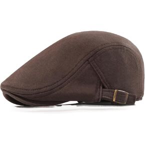 Men's Cotton Newsboy Hats Flat Ivy Gatsby Cap Irish Cabbie Ivy Driving Hunting Hat