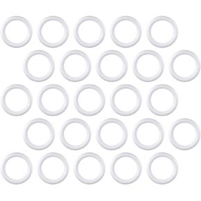 MILISTEN White Decor White Decor Foam Wreath Forms, 4in/ 10cm, Foam Circle, Polystyrene Foam, Round Foam for Christmas Decorations, DIY Supplies (30 Pack) Nativity Ornaments Rings