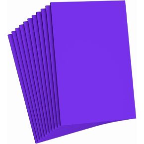 Do²ping Purple Foam Sheets Crafts, 8.5x5.5 Inch Eva Craft Foam Paper for Crafts Project Classroom Scrapbook DIY Cosplay (Purple-10 Sheets)