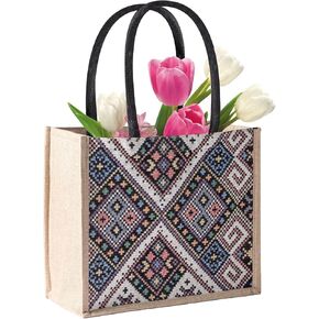 Beach-Canvas-Tote-Shoulder-Bag, Women's Vintage Fashion Large Jute Handbag Purse Satchel, Lady's Woven Straw Boho Chic Travel Tote Bag