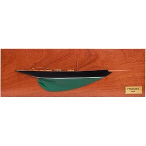 MERCHGEARS Handicrafts Penduick Half Hull Wooden Model Sailing Yachts,Home Decor, 60 Cm