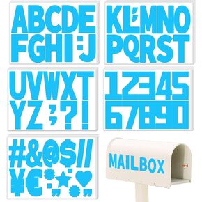 Starboling Letter Stickers,3 inch 40 Sheets Green Alphabet Sticker,Self Adhesive Vinyl Letter Stickers Mailbox Numbers,Self Adhesive Letters Stickers for Bulletin Boards Classroom Home Decor
