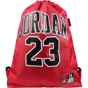 Jordan JERSEY GYM SACK، أحمر، مقاس واحد مقاس O-S (ارتفاع 18 بوصة × طول 14 بوصة) اللون أحمر وأسود وأبيض in Saudi Arabia