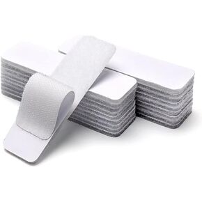 (20Pack- 1x4in Hook Loop Strips with Adhesive,Heavy Duty Mounting Tape Double-Side Sticky Fastener