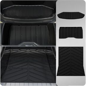 Floor Mats Compatible with 2023 2024 Tesla Cybertruck Frunk Mat Sub Truck Mat Bed Mat Liner TPE All Weather Floor Liner 2024 Tesla Cybertruck Accessories (Set of 6)