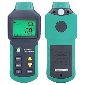Circuit Analyzer AC100-240V RMS Circuit Analyzer Tester MASTECH MS5908A/MS5908C LCD Circuit Analyzer, Voltage GFCI RCD Fault Tester (MS5908A US Plug)