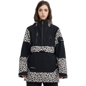 Ski Jacket Snowboard Anorak Coat Pullover Baggy Snow Hooded Insulated Hoodie Waterproof Warm for Women Men