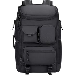 PIJUSHI Travel Laptop Backpack for Men Women Large Carry on Backpack Sports Gym Bag with Shoe Compartment(PE030 Black)