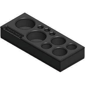 MagAttach Chrome Adapter and Short Extensions Magnetic Interconnecting Organizer Tray (Green/Black) in Kuwait