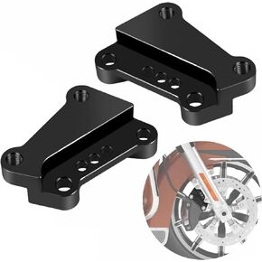 TDZ 𝟐𝟎𝟎𝟖-𝟐𝟎𝟐𝟑 Brake Caliper Extension Bracket 13" inch Rotors Fits for Harley Touring Street Glide Road King Electra Glide Road Glide