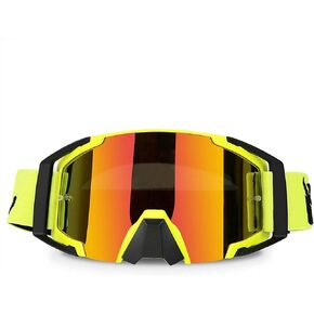 Motocross Goggles Dirtbike ATV Motorcycle Anti-UV Motorbike Ski Goggles Anti-Slip Strap Nose Cover Fit Glasses & Helmet