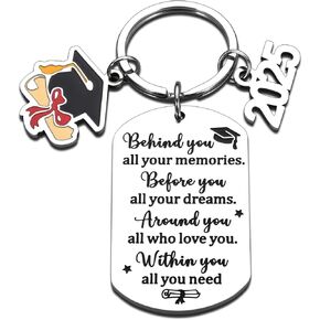 2025 Graduation Keychain Gifts for Him Her Class of 2025 Graduate Gifts for Her Him High School College Graduation Gifts for Boys Girls Graduation Gifts for Students Master Degree PhD Graduation Gifts