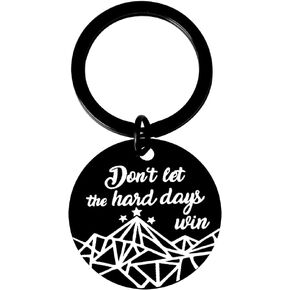 Positive Motivational Uplifting Encouragement Gifts for Women Men Friend Birthday Christmas Gifts for Sister Brother Support Gifts for Daughter Son Don't Let The Hard Days Win Keychain for Mom Dad in Kuwait