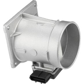 Air Flow Sensor Meter, MAF Sensor Airflow Replacement, for Ford E-150 E-350 1997-2000, Metal, No.F50Y12B579A, Silver Tone Auto Replacement Parts