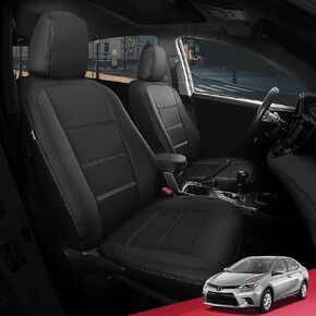 FREESOO for Toyota Corolla Seat Covers SE, SE Apex, SE Nightshade 2020 2021 2022 2023 2024, Custom Car Seat Covers Full Set, Leather Seat Covers for Cars, Waterproof Car Seat Cushion, Black Blue
