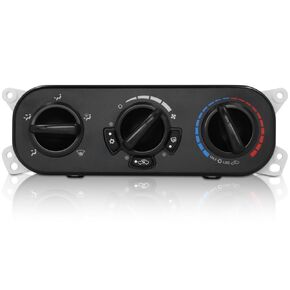 55111840AE A/C Heater Climate Control Module Panel Air Conditioning Switch Replacement for 2007-2010 Jeep Wrangler JK 3.8L, OE # 55111840AB, 55111840AD, 55111840AC